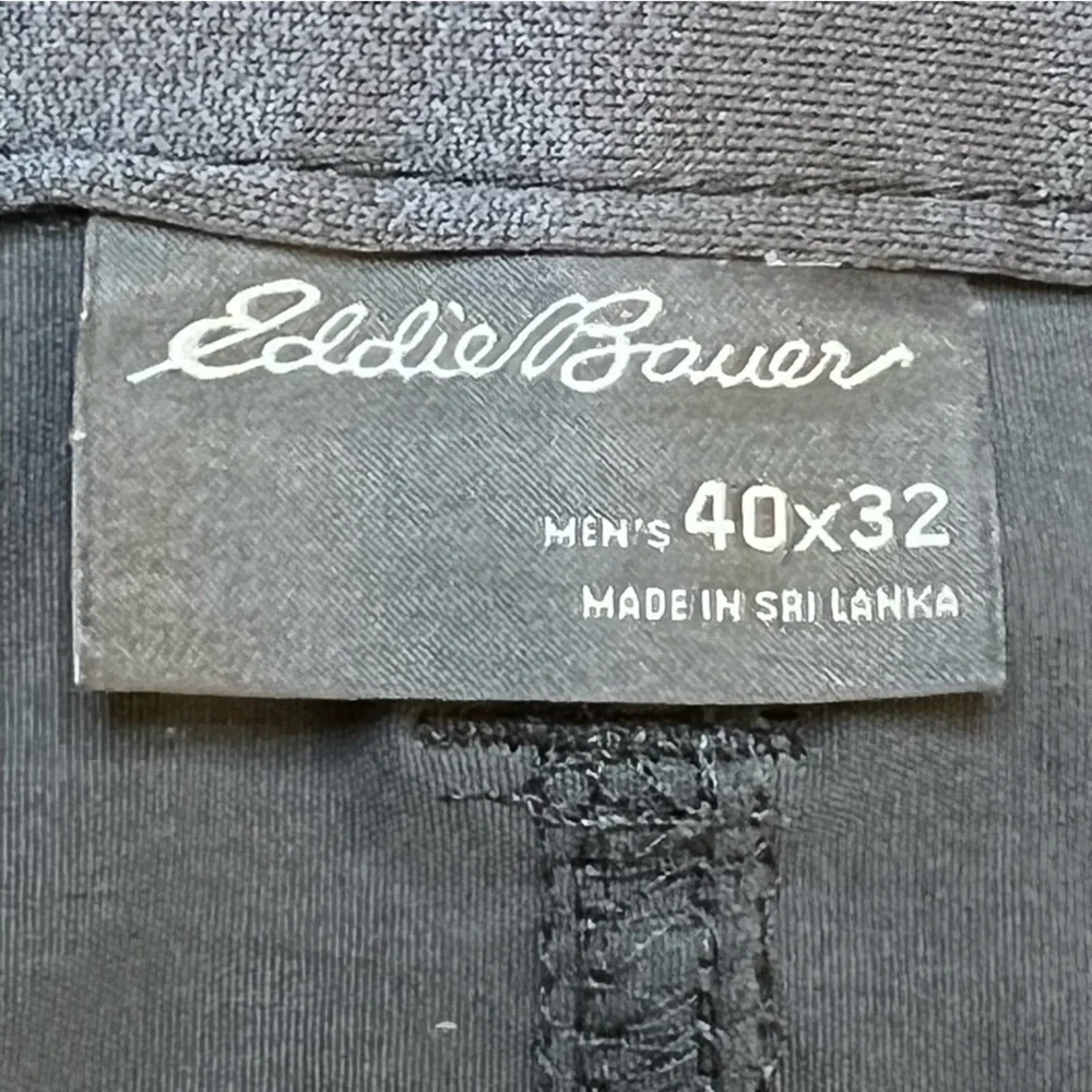 Eddie Bauer Men’s Tech Pant Golf Casual Dark Gray Nylon Blend 40 X 32 - Picture 10 of 13